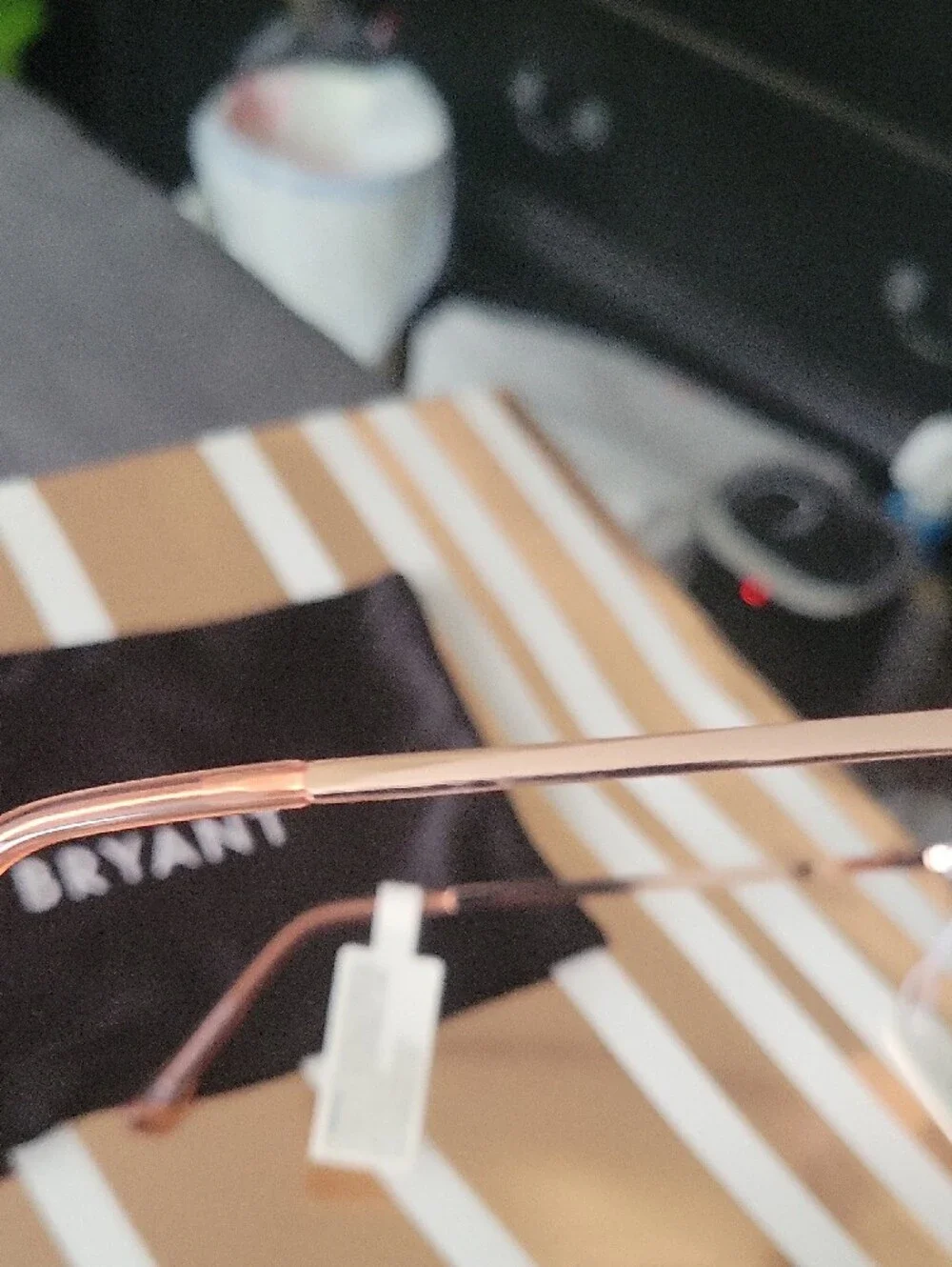 Lane Bryant  Goldtone Metal Frame Sunglasses with Brown Lenses